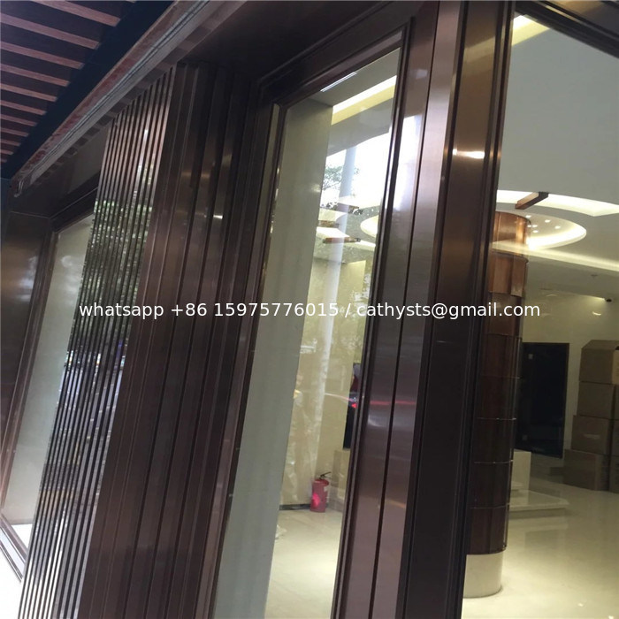 decorative stainless steel frame cover,door frame,wind frame,with brush or mirror finish