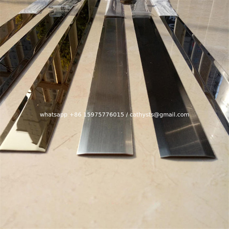 Mirror Finish Matt Stainless Steel Trim Edge Trim Molding 201 304 316