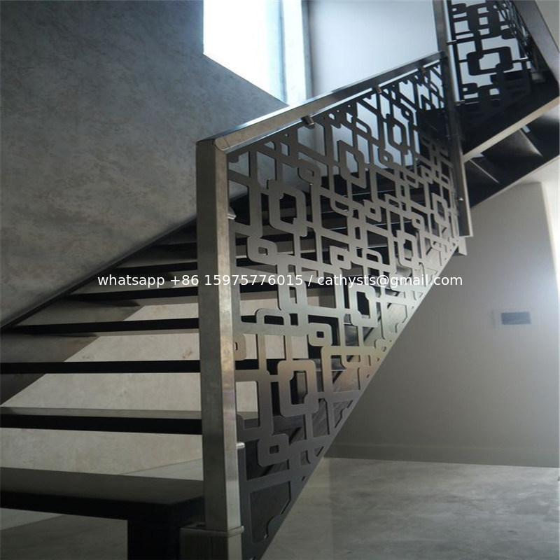 Balcony Railing Cnc Cutting Railing Design / China House Internal Stair