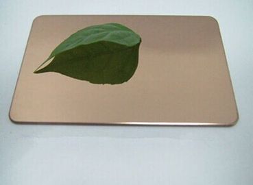 304 8k mirror Bronze color stainless steel sheet supplier