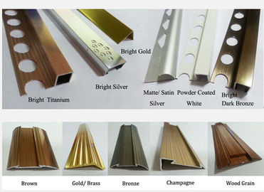 Stainless steel edge profile for doors with rose gold color supplier