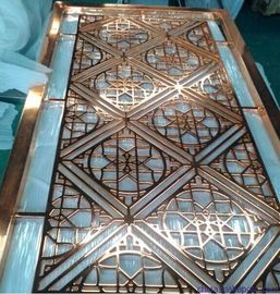 304 golden stainless steel decorative screens room dividers supplier