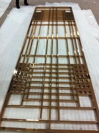 304 golden stainless steel decorative screens room dividers supplier