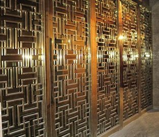 304 golden stainless steel decorative screens room dividers supplier