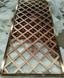 High-grade 304 stainless steel mirror rose gold stainless steel wall panels screen factory supplier