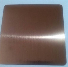 304 430 No4  bronze colored stainless steel sheet 1219*2438mm with PVC coating supplier