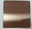 304 430 No4  bronze colored stainless steel sheet 1219*2438mm with PVC coating supplier