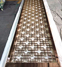 High-grade 304 stainless steel mirror rose gold stainless steel wall panels screen factory supplier