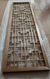 Rose gold stainless steel mirror 304 color screen room divider, screen drawing processing supplier