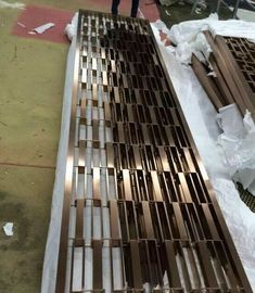 304 Green bronze stainless steel screen custom processing factory color room divider supplier