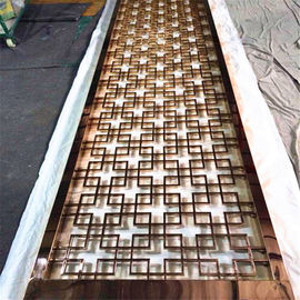 304 Green bronze stainless steel screen custom processing factory color room divider supplier