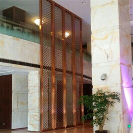 Classical design steel decorative screens and partition with gold color mirror finish supplier