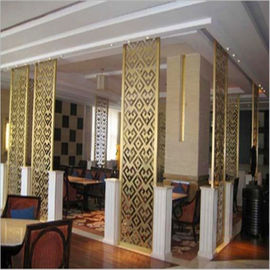 decorative metal screen,304 stainless steel panel screen with bronze hairline plating supplier