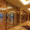 laser cut screen room divider panels with bronze gold rose goldblack PVD color supplier