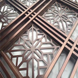 construction building stainless steel dubai room divider screen metal work project supplier