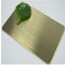 Foshan 304 stainless steel copper color bright brushed finish sheet price 0.8mm 1.0mm 1.2mm thickness supplier