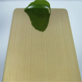 Foshan 304 stainless steel copper color bright brushed finish sheet price 0.8mm 1.0mm 1.2mm thickness supplier