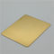304 stainless steel gold color sheet NO.4 brushed finish decorative metal panel supplier