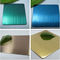 304 stainless steel gold color sheet NO.4 brushed finish decorative metal panel supplier