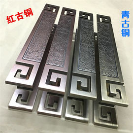 Luxury stainless steel glass door handle ,Hotel pull handle customized size and color supplier