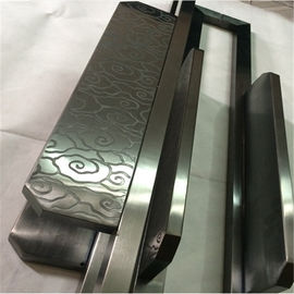 Luxury stainless steel glass door handle ,Hotel pull handle customized size and color supplier