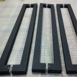 large handle 304 stainless steel glass door handle spray paint black or white color supplier