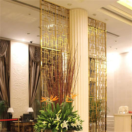 custom design project metal screen color coating laser cut room divider in dining room supplier