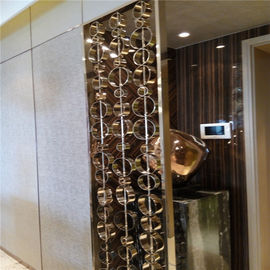 furniture metal work custom stainless steel partition wall decorative panel supplier