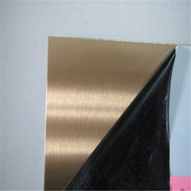 hot sale stainless steel bronze color finish mirror or brushed 304 316 grade 1219x2438mm standard size supplier