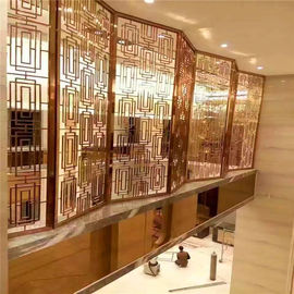 luxury stainless steel Screens & Room Dividers Type for Commercial Home Decor supplier