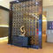 Top quality laser cutting  room divider screen antique bronze color brushed finish metal panel supplier supplier