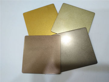 luxury pvd color brown sand blast sheet stainless steel aisi304 316 grade with laser cuting film supplier