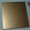 luxury pvd color brown sand blast sheet stainless steel aisi304 316 grade with laser cuting film supplier