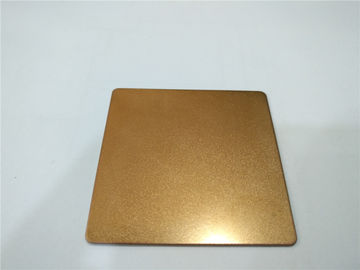 Pvc coating Rose gold sand blasting finish stainless steel sheet plate for decoration supplier