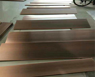 Brushed Finish Bronze Stainless Steel Trim Edge Trim Molding 201 304 316 supplier