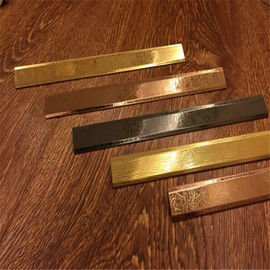 brushed finish stainless steel sheet trim decorative strip for tile divider and wall backdrop supplier