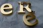 laser cutting flat solid stainless steel gold color metal letters supplier