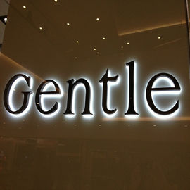 Top sale stainless steel acrylic 3d backlit light sign led letters supplier