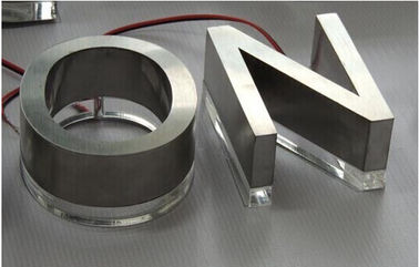 Top sale stainless steel acrylic 3d backlit light sign led letters supplier