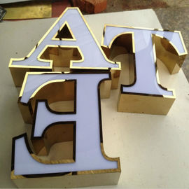 advertising backlit stainless steel LED letter sign and 3d sign letters supplier