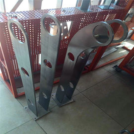 Indoor Stainless Steel Staircases glass Railing Post satin finish made in China supplier