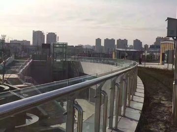 Middle East popular glass balcony railing stainless steel posts supplier