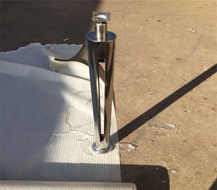 stainless steel 304 glass balcony column for handrail mirror finish supplier