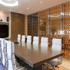 Restaurant room divider metal screen  decorative partitions with color finish supplier