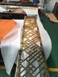 Restaurant room divider metal screen  decorative partitions with color finish supplier