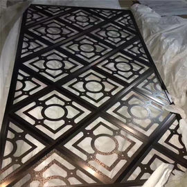 Restaurant room divider metal screen  decorative partitions with color finish supplier