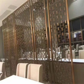 Customized decorative panel in metal stainless steel screen partition for interior divider supplier