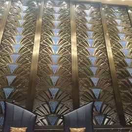 Metal screen wall panel for hotel lobby curtain wall decoration supplier