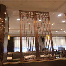 Restaurant wall divider metal screen stainless steel room divider screen supplier