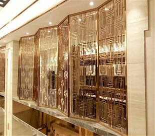 Stainless steel interior decoration project for 5 stars hotel decor metal fabrication supplier